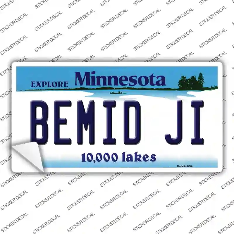 LP-11044s-S Bemid Ji Minnesota State Novelty Sticker Decal, Small