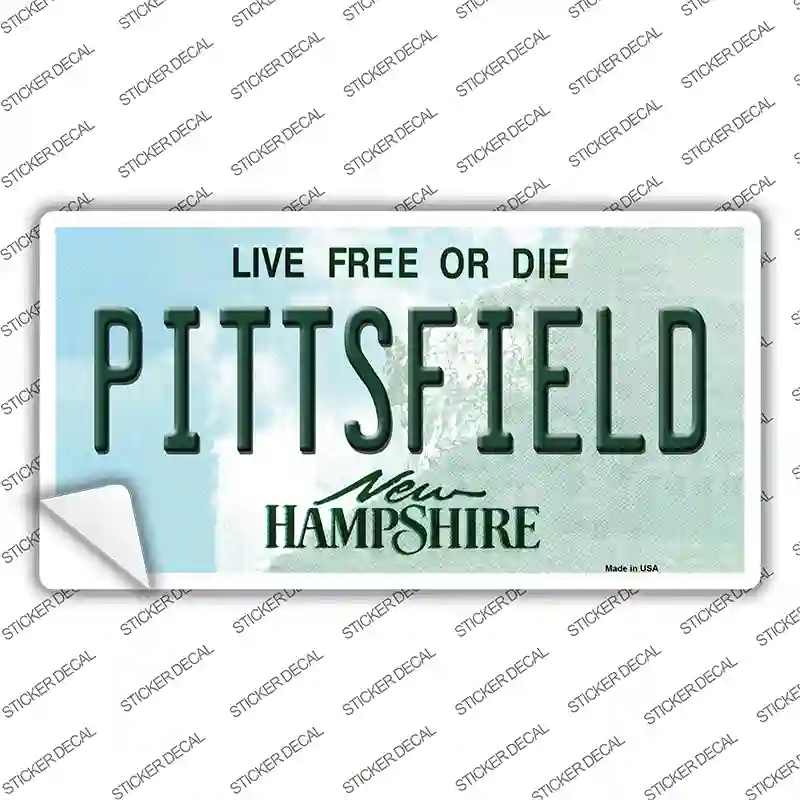 LP-12077s-L Pittsfield   Hampshire State Novelty Sticker Decal, Large