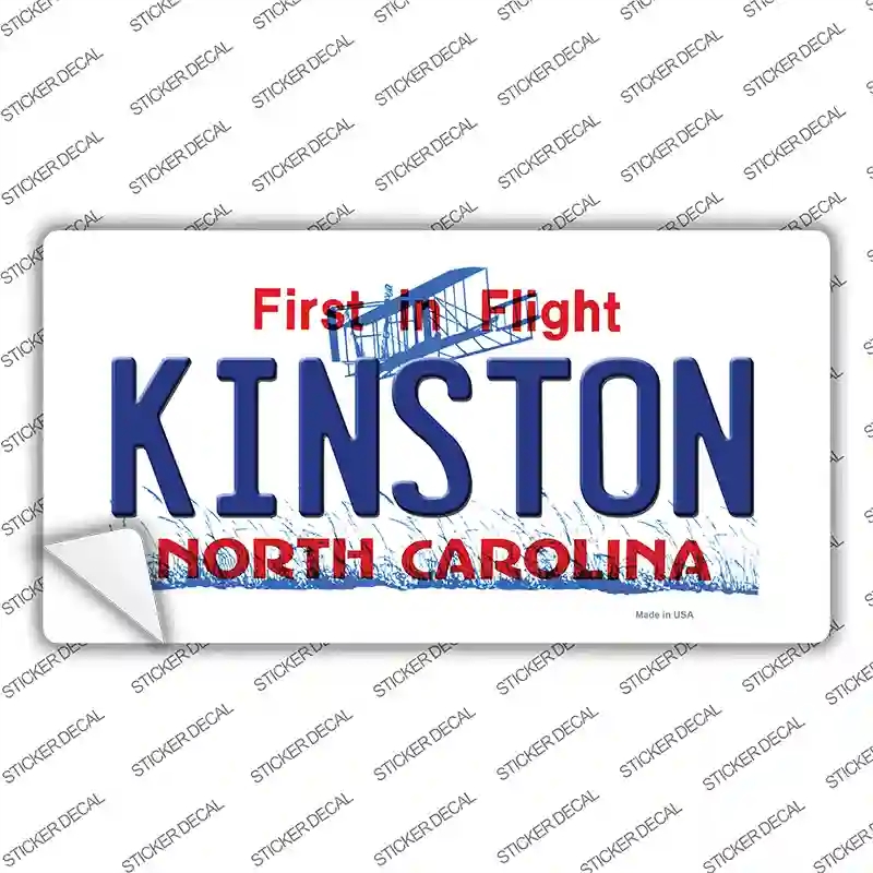 LP-12083s-L Kinston North Carolina State Novelty Sticker Decal, Large