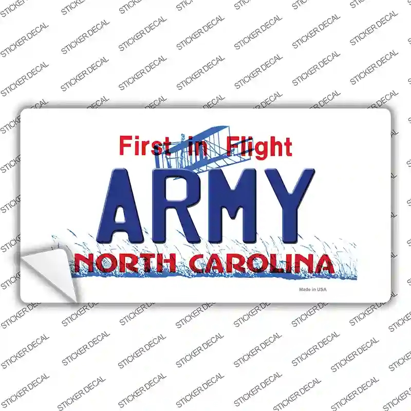 LP-12093s-L Army North Carolina State Novelty Sticker Decal, Large
