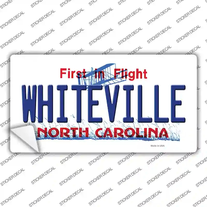 LP-12121s-S Whiteville North Carolina State Novelty Sticker Decal, Small