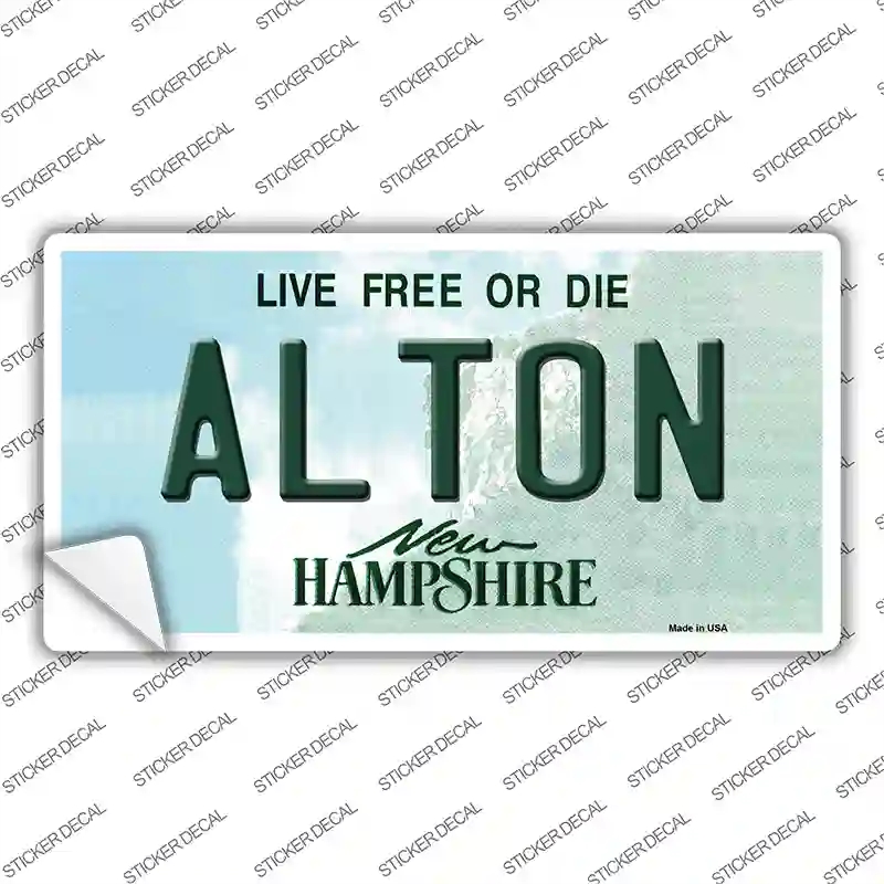 LP-12137s-S Alton   Hampshire Novelty Sticker Decal, Small
