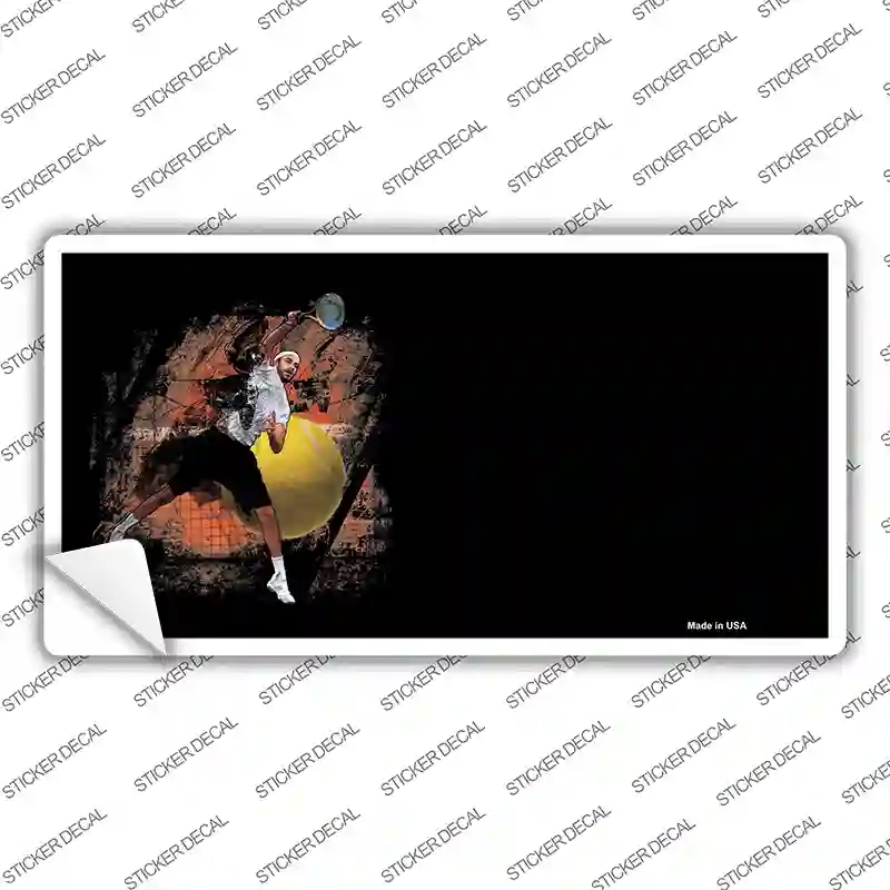 LP-3803s-S Tennis Offset Novelty Sticker Decal, Small