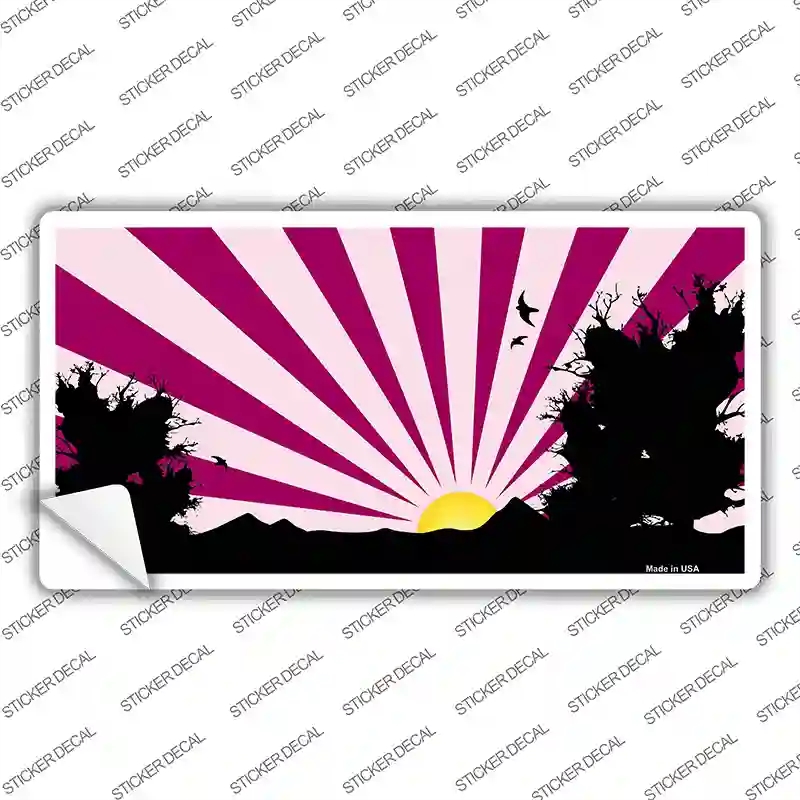 LP-3838s-L Southwest Pink Sunset Novelty Sticker Decal, Large