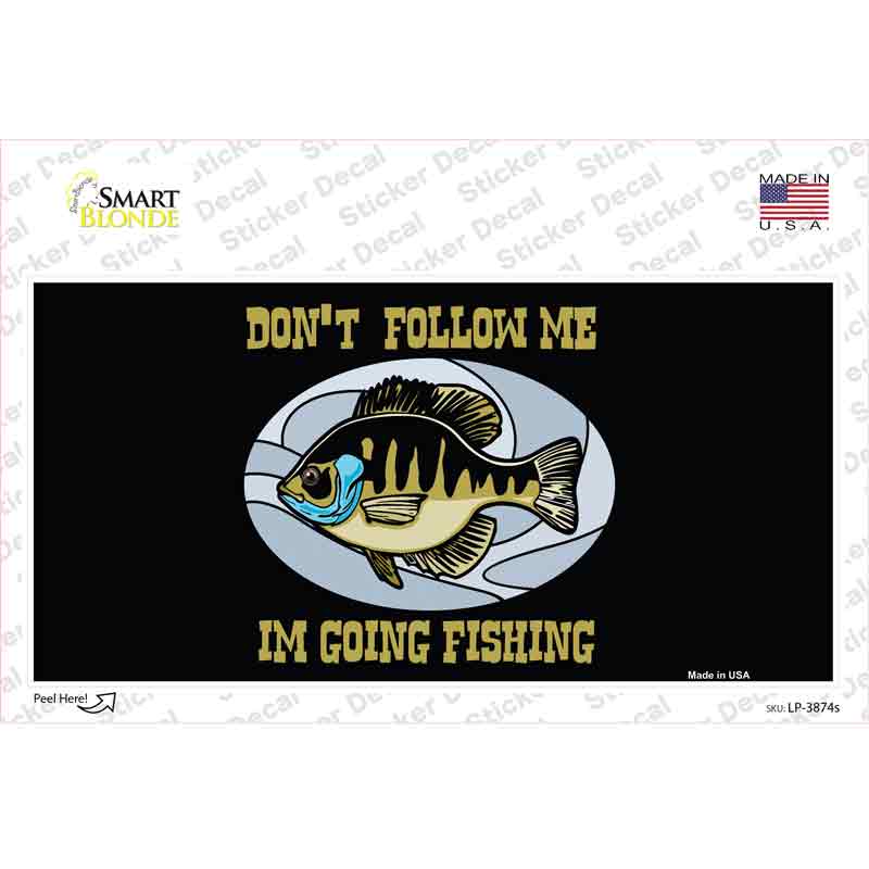 LP-3874s-M Dont Follow Me Novelty Sticker Decal, Medium