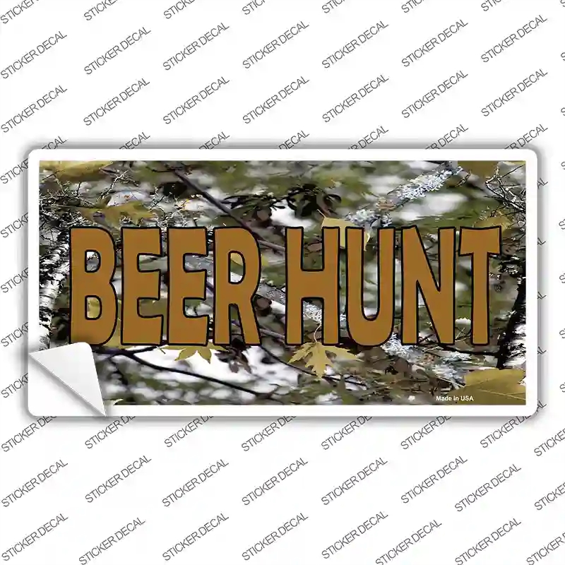 LP-3937s-S Beer Hunt Novelty Sticker Decal, Small
