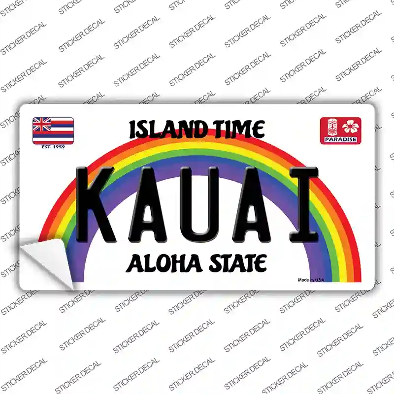 LP-12541s-S Kauai Hawaii Novelty Sticker Decal, Small