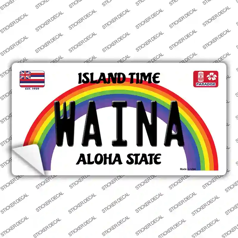 LP-12580s-XL Waina Hawaii Novelty Sticker Decal, Extra Large