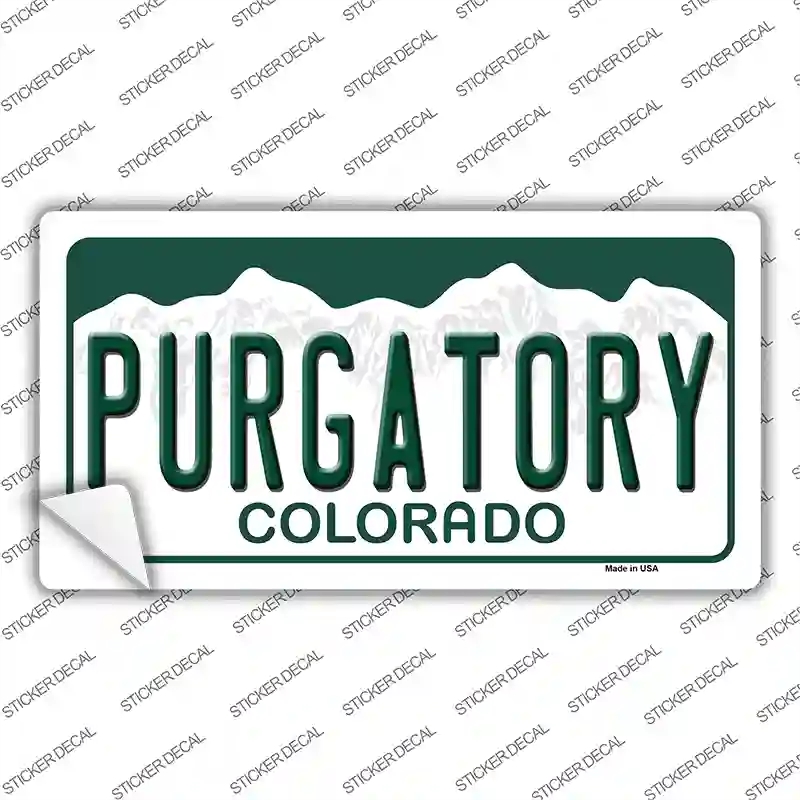 LP-12142s-S Purgatory Colorado Novelty Sticker Decal, Small