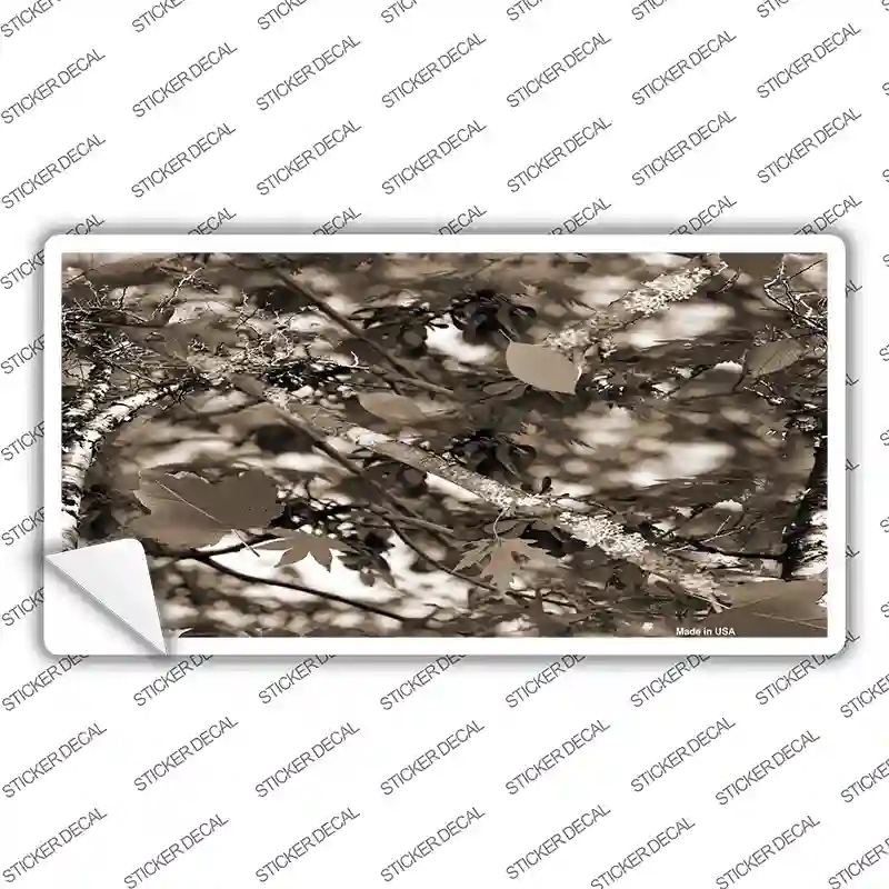 LP-5084s-XL Leaf Camouflage Novelty Sticker Decal, Extra Large