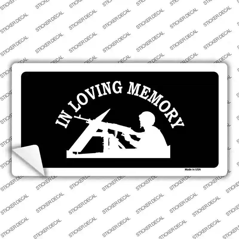 LP-5412s-XL In Loving Memory Lookout Novelty Sticker Decal, Extra Large