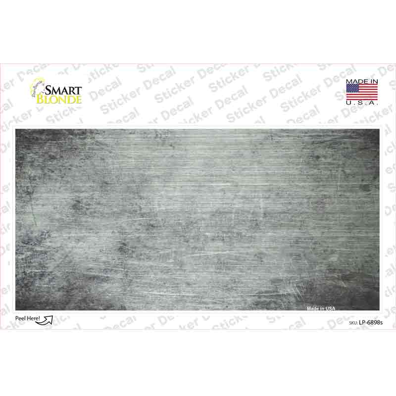 LP-6898s-M White Oil Rubbed Solid Novelty Sticker Decal, Medium