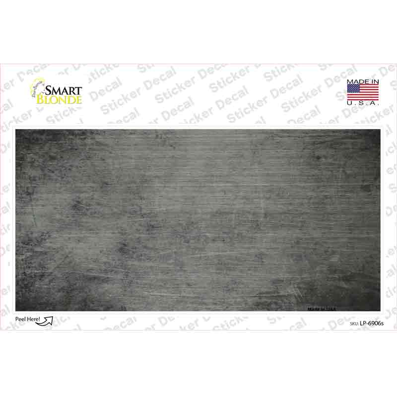 LP-6906s-M Gray Oil Rubbed Solid Novelty Sticker Decal, Medium