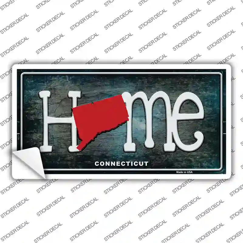 LP-11998s-XL Connecticut Home State Outline Novelty Sticker Decal, Extra Large