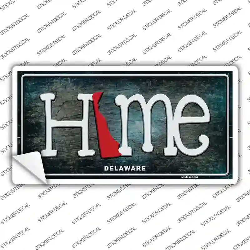 LP-11999s-XL Delaware Home State Outline Novelty Sticker Decal, Extra Large