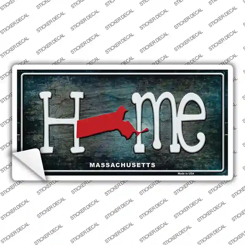 LP-12012s-XL Massachusetts Home State Outline Novelty Sticker Decal, Extra Large