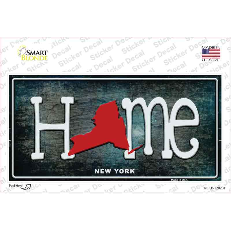 LP-12023s-M   York Home State Outline Novelty Sticker Decal, Medium