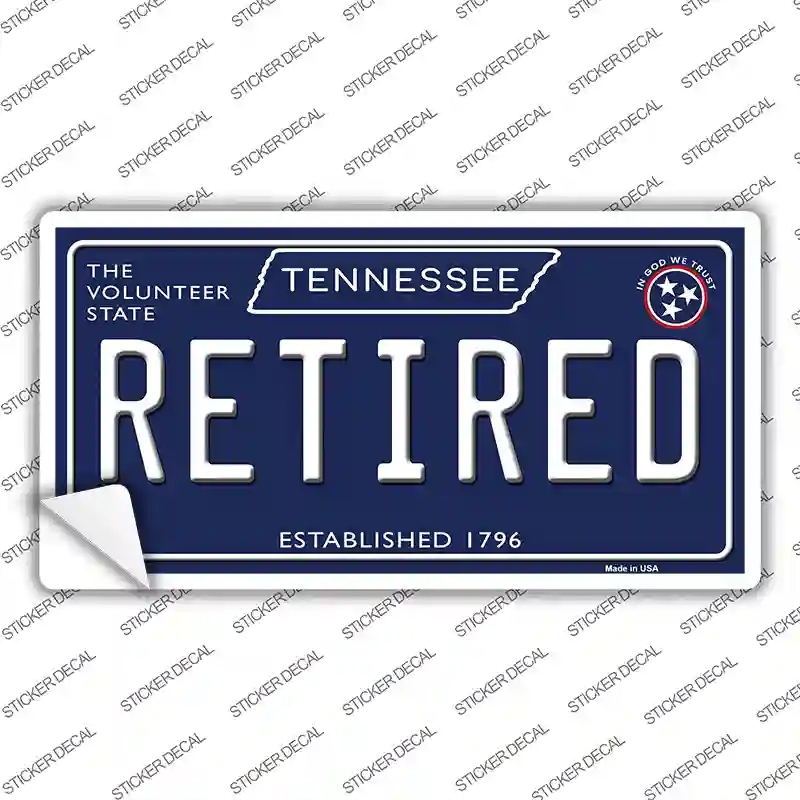 LP-13900s-S Retired Tennessee Blue Novelty Sticker Decal, Small