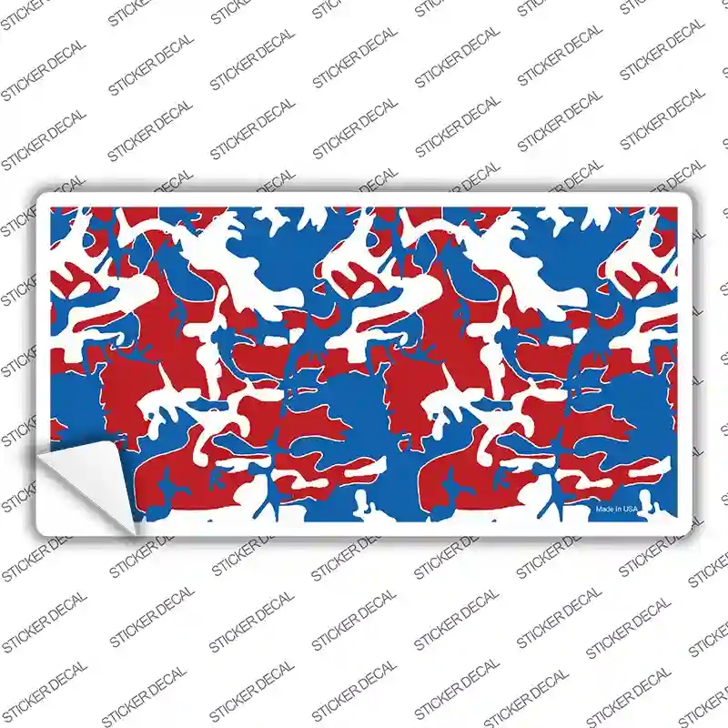 LP-2278s-S Patriotic Camouflage Novelty Sticker Decal, Small
