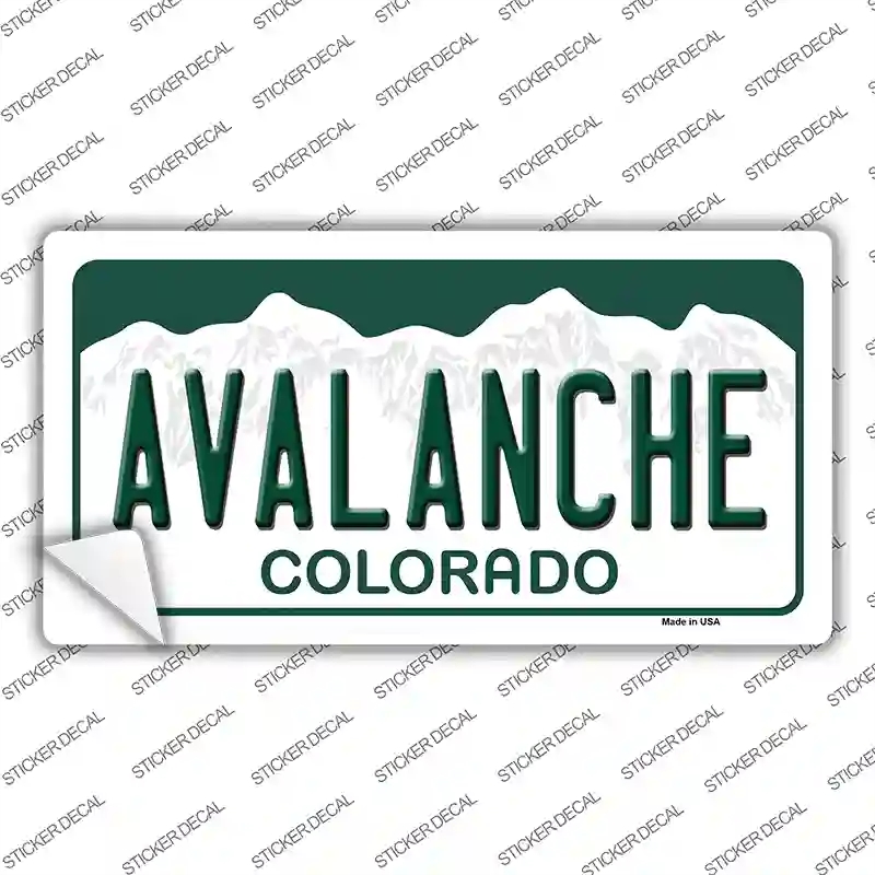 LP-2283s-S Avalanche Colorado State Novelty Sticker Decal, Small