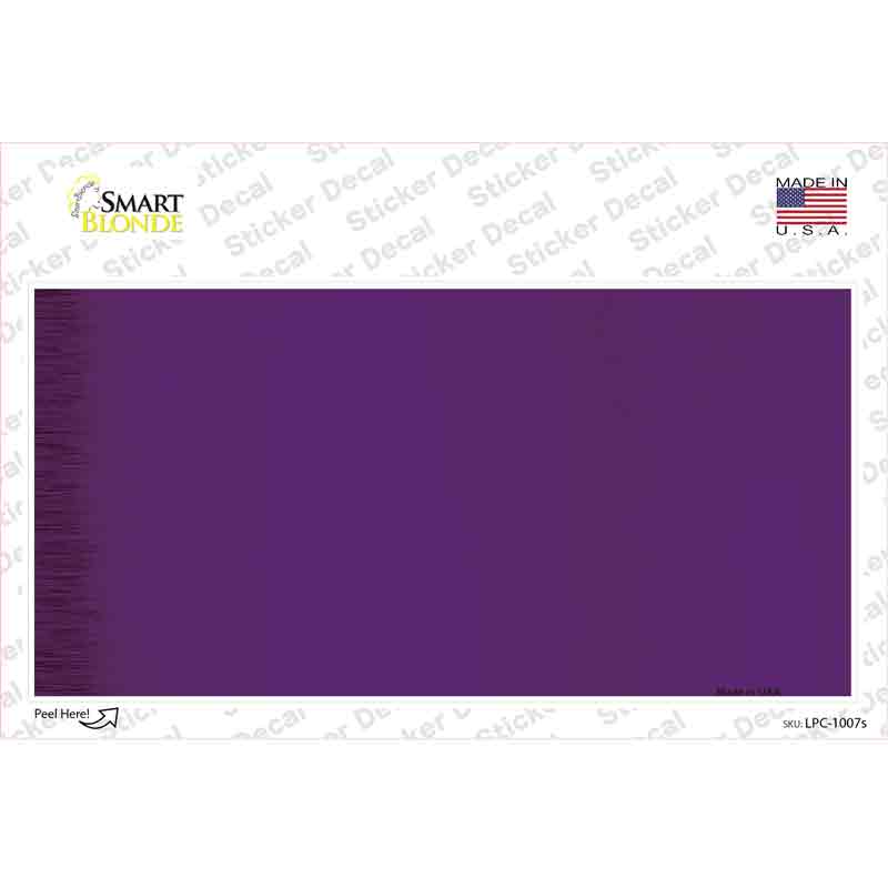 LPC-1007s-M Purple Metallic Solid Novelty Sticker Decal, Medium