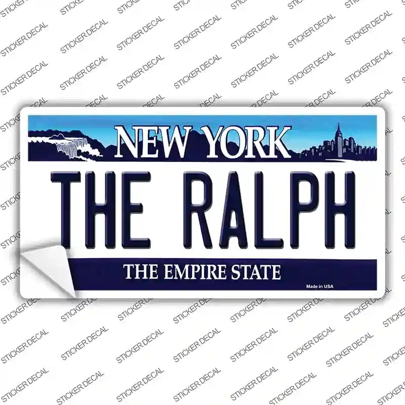 LP-13854s-XL The Ralph NY Blue Novelty Sticker Decal, Extra Large