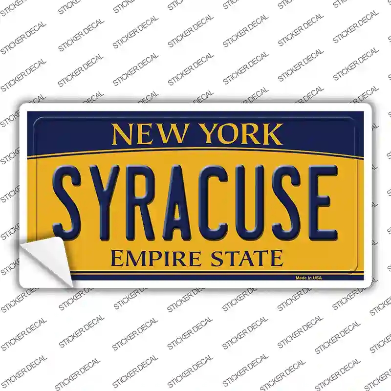 LP-8959s-L Syracuse   York Novelty Sticker Decal, Large
