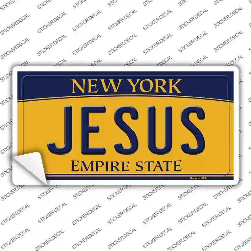 LP-8968s-L Jesus   York Novelty Sticker Decal, Large