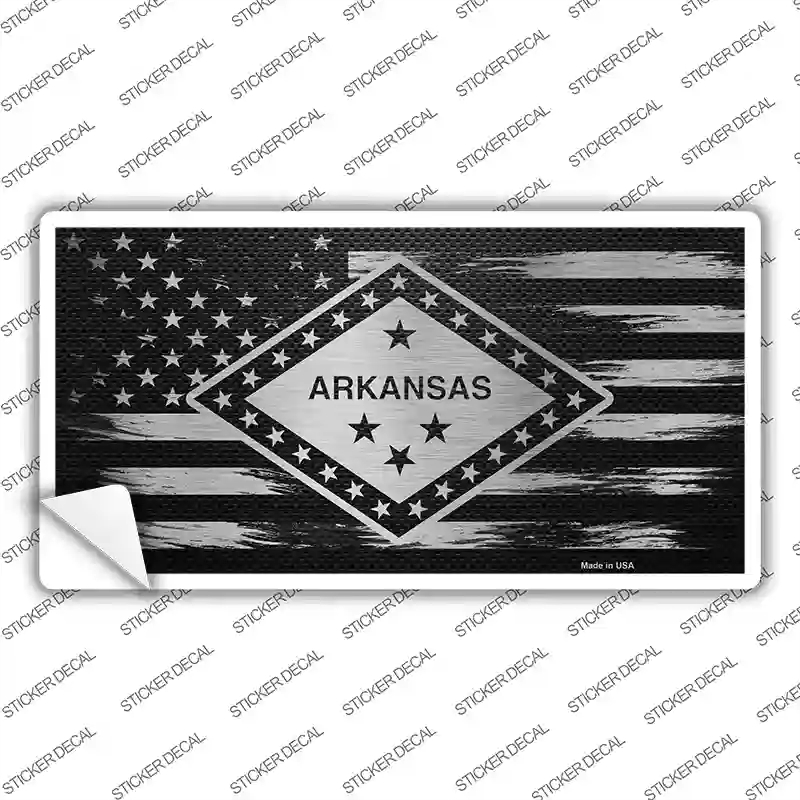 LPC-1096s-XL Arkansas Carbon Fiber Novelty Sticker Decal, Extra Large