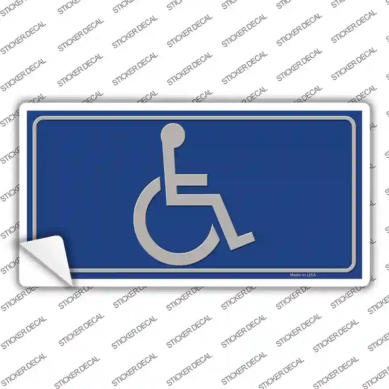 LP-339s-L Handicap Logo Novelty Sticker Decal, Large