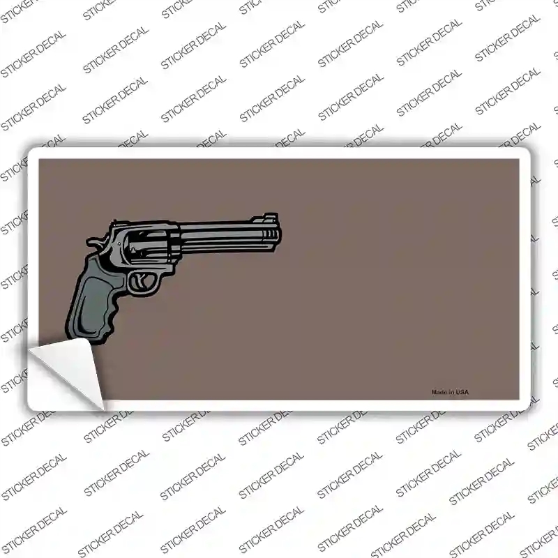 LP-3484s-S Gun Offset Customizable Novelty Sticker Decal, Small