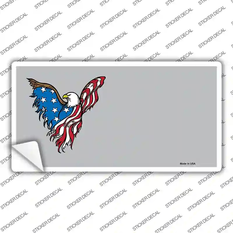 LP-3486s-XL American Eagle Offset Novelty Sticker Decal, Extra Large