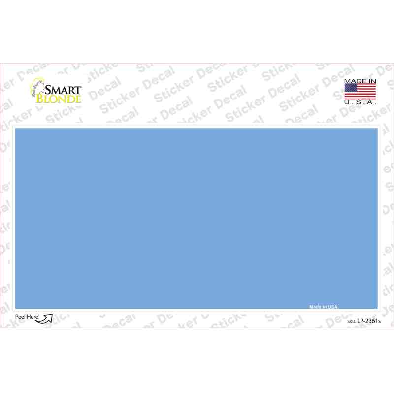 LP-2361s-M Baby Blue Solid Novelty Sticker Decal, Medium
