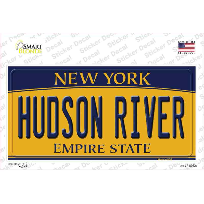 LP-8952s-M Hudson River   York Novelty Sticker Decal, Medium