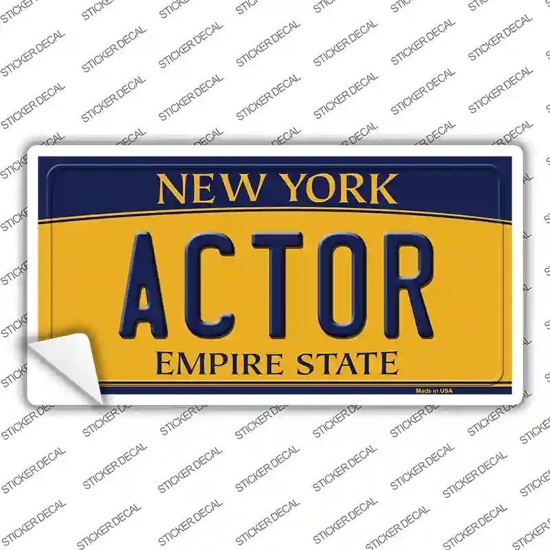 LP-8981s-L Actor   York Novelty Sticker Decal, Large