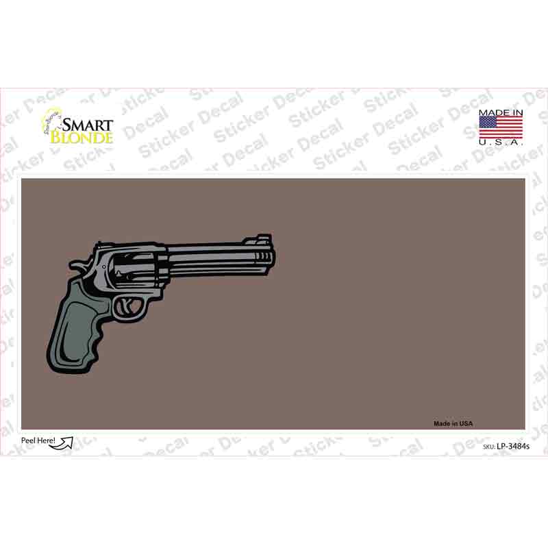 LP-3484s-M Gun Offset Customizable Novelty Sticker Decal, Medium