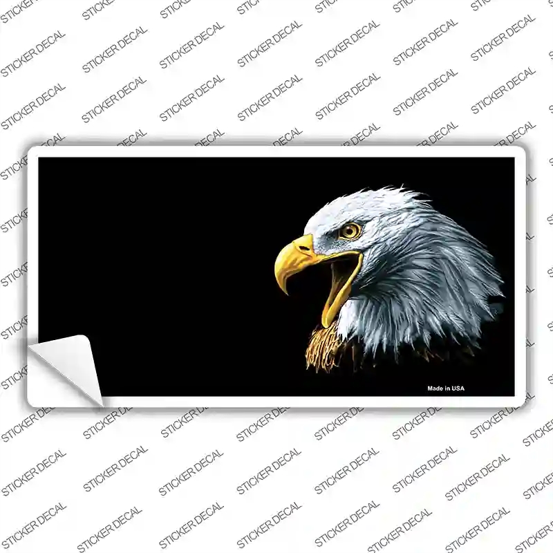 LP-3744s-S Bald Eagle Offset Novelty Sticker Decal, Small