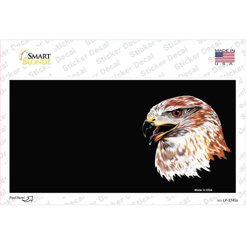 LP-3745s-M Falcon Offset Novelty Sticker Decal, Medium