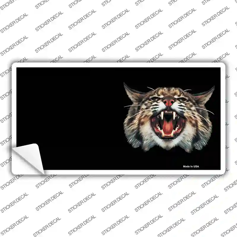 LP-3754s-L Wildcat Offset Novelty Sticker Decal, Large