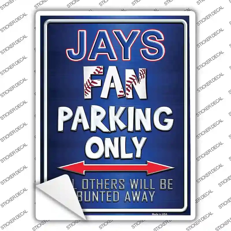 P-213s-S Jays Novelty Rectangle Sticker Decal, Small