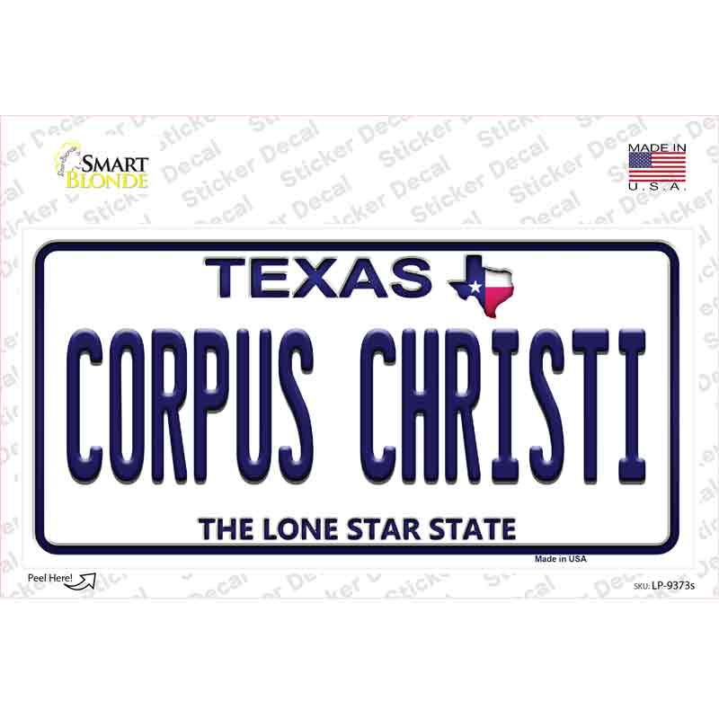 LP-9373s-M Corpus Christi Texas Novelty Sticker Decal, Medium
