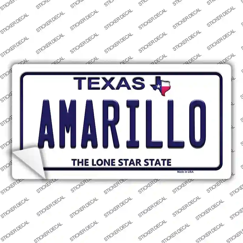 LP-9376s-XL Amarillo Texas Novelty Sticker Decal, Extra Large