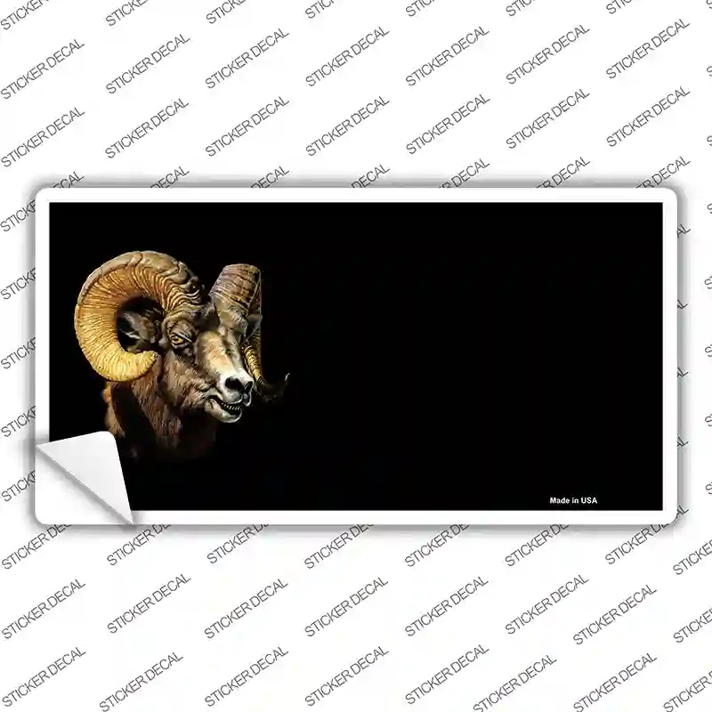 LP-3769s-S Big Horn Sheep Offset Novelty Sticker Decal, Small