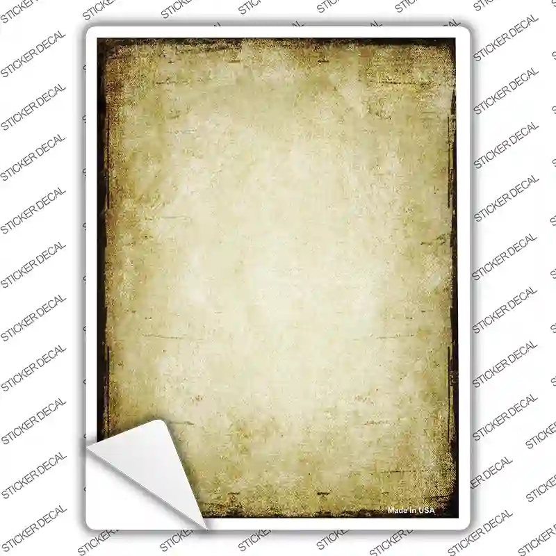 P-2187s-S Distressed Brown Novelty Rectangle Sticker Decal, Small