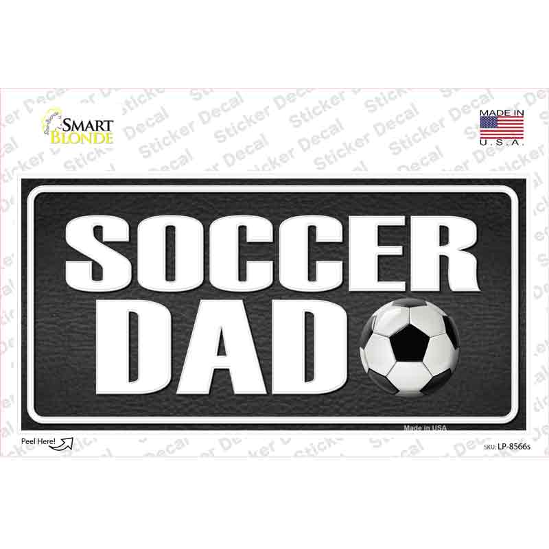 LP-8566s-M Soccer Dad Novelty Sticker Decal, Medium