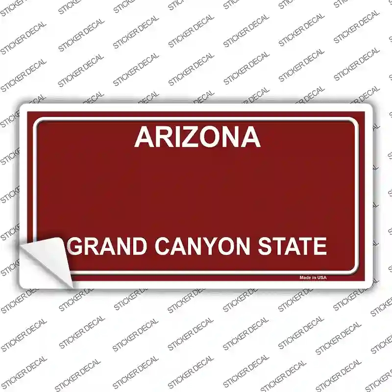 LP-8580s-XL Arizona Red Novelty Sticker Decal, Extra Large