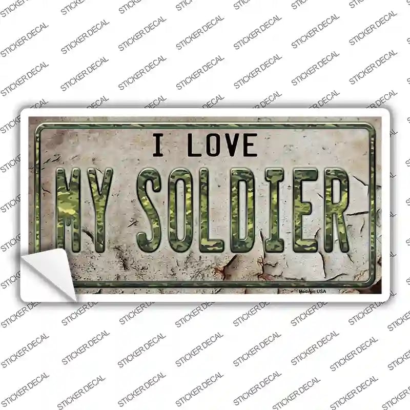 LP-8586s-XL I Love My Solider Novelty Sticker Decal, Extra Large