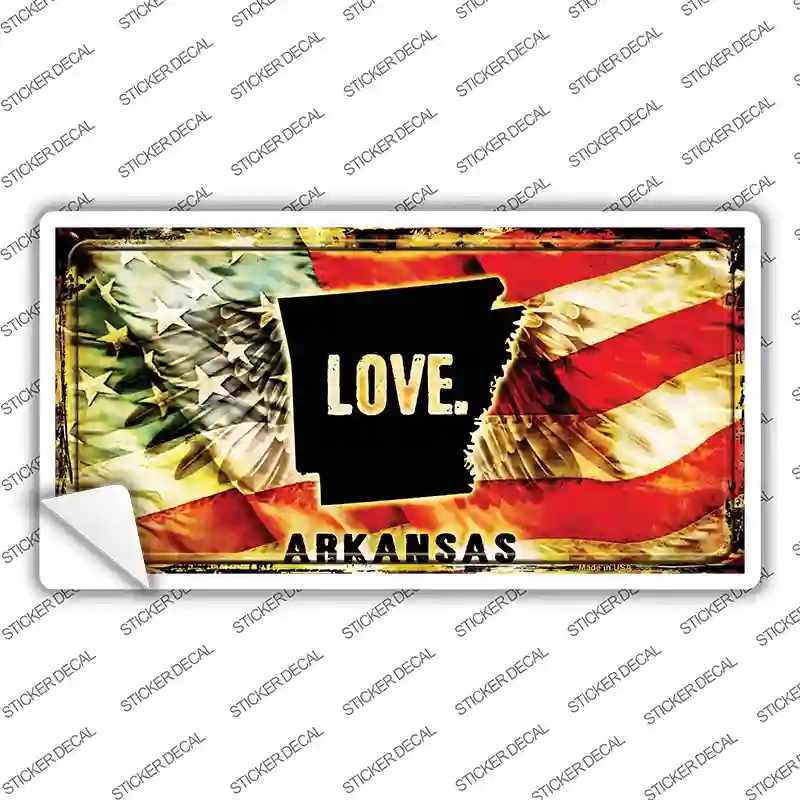 LP-8590s-L Arkansas Love Novelty Sticker Decal, Large