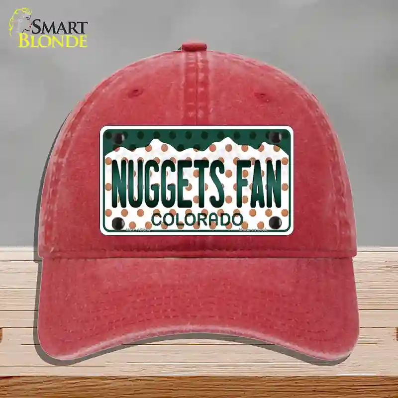 HAT13-MLP-10854 Nuggets Fan Colorado Novelty License Plate Hat, Unconstructed Cotton - Red
