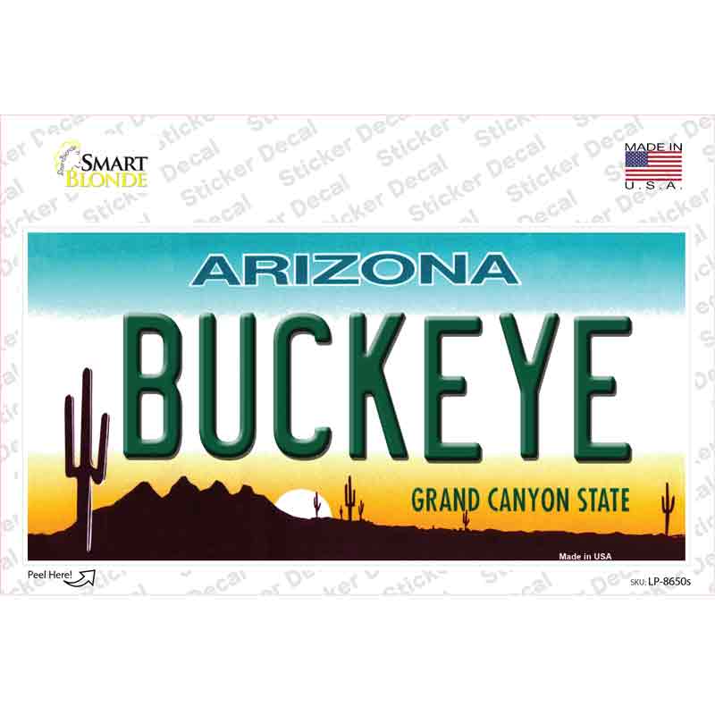 LP-8650s-M Buckeye Arizona Novelty Sticker Decal, Medium